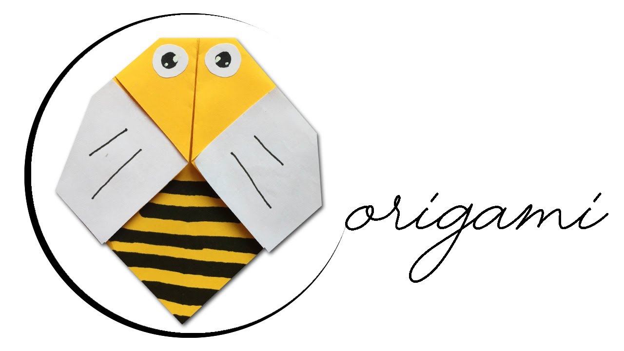 Abeja de papel | Origami (Fácil)