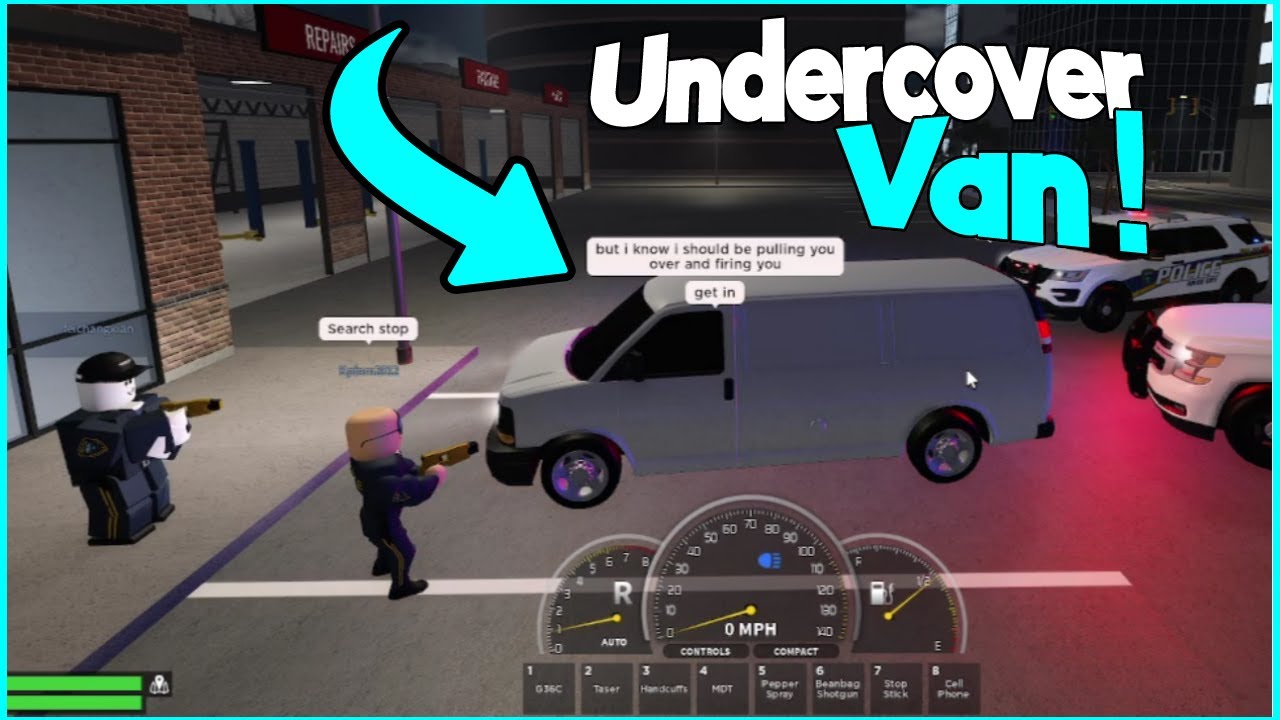 TROLLING COPS as an UNDERCOVER VAN! | ERLC Roblox