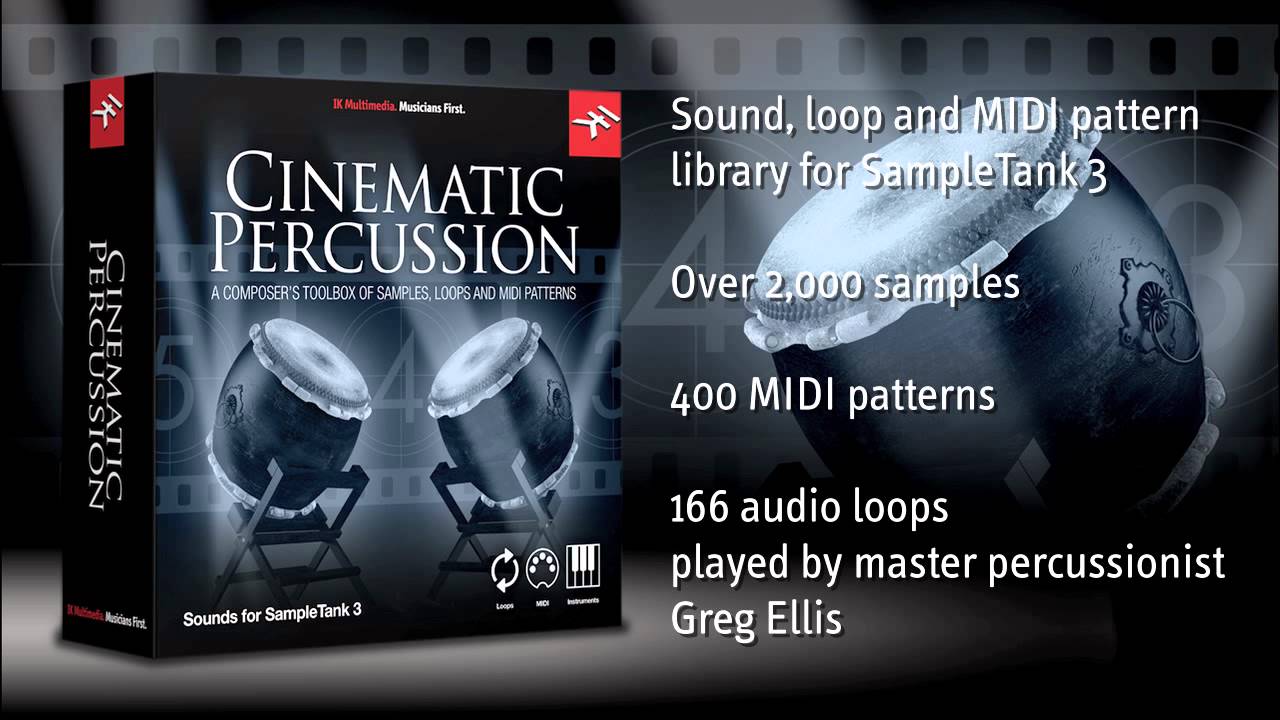 Cinematic Percussion for SampleTank 3