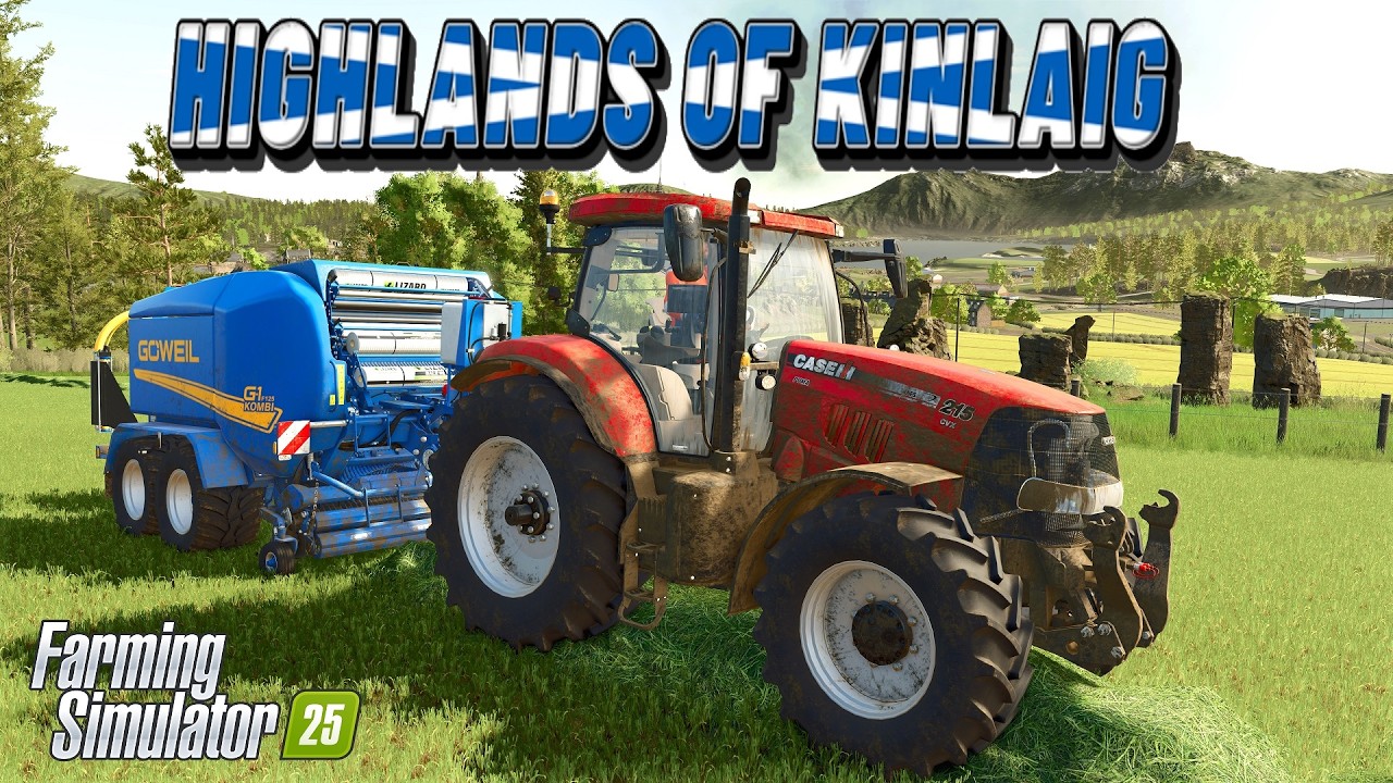 Silage Bales & Spraying Arable Land ! Ep8 | Kinlaig | FS25