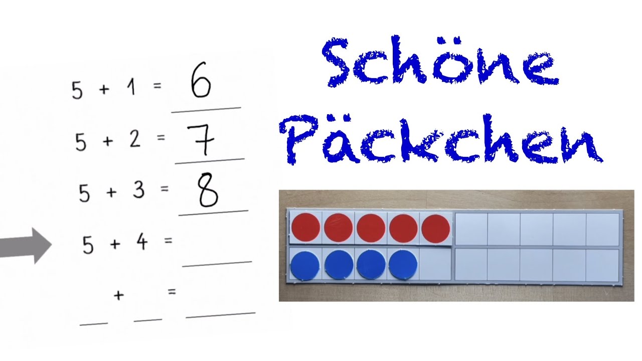 Schöne Päckchen Klasse 1 Mathe Addition || Erklärfilm Lernvideo Distanzlernen