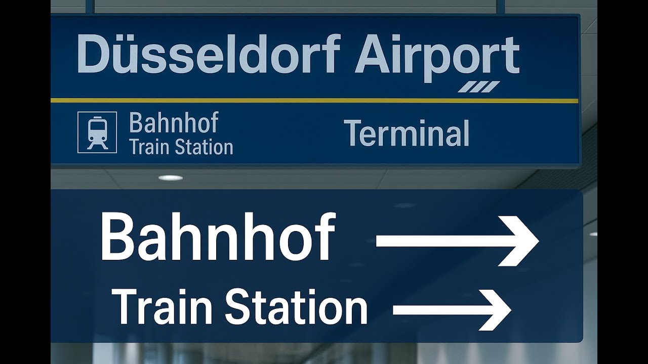 Düsseldorf Airport Walkthrough – How to Get from Train Station to Terminal
