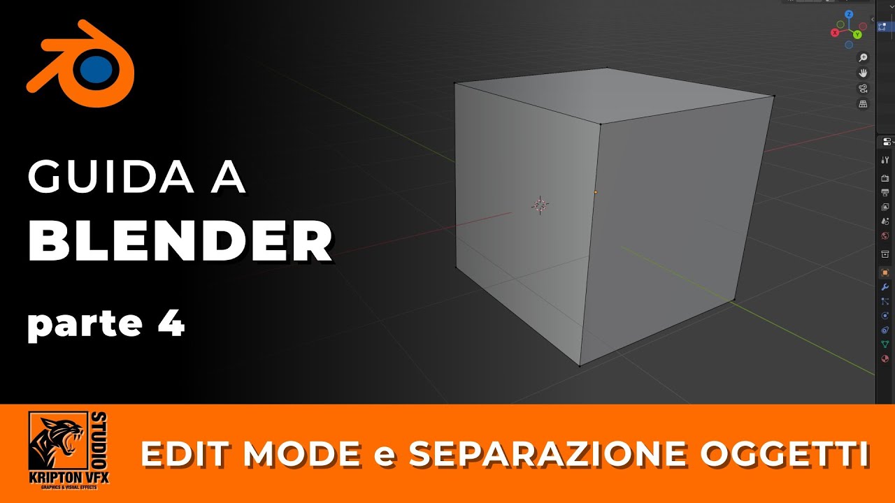 Guida a Blender - Tutto quello che devi sapere - EDIT MODE e SEPARAZIONE OGGETTI - Parte 4