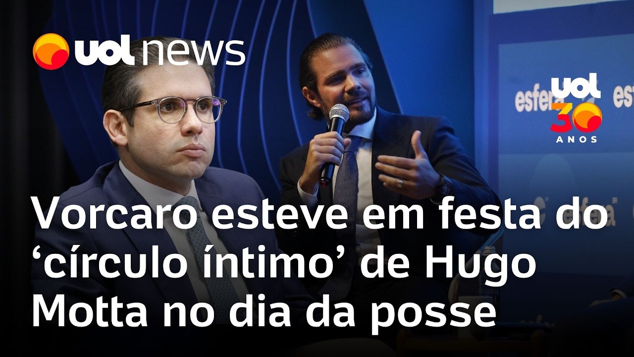 Vorcaro esteve em festa reservada de Hugo Motta após vitória na eleição para presidente da Câmara