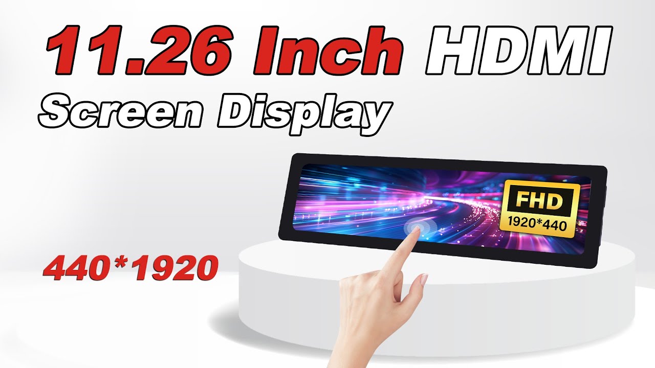 11.26-inch Capacitive Touch Screen LCD 1920x440 HDMI IPS Display
