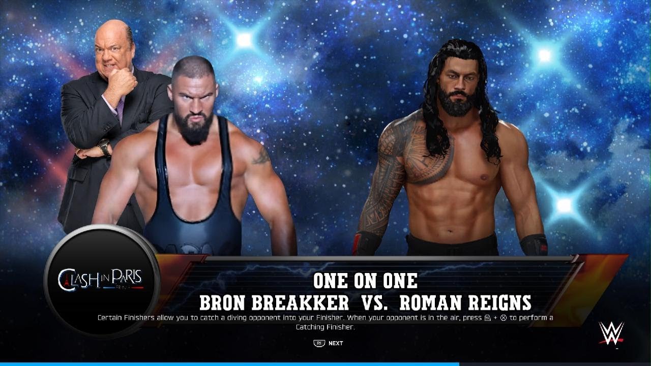 Roman Reigns v Bron Breakker Clash in Paris ⭐⭐⭐⭐⭐🔥☝🏽🦴🗼