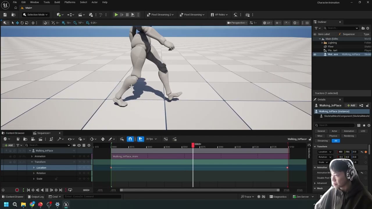 UE: Assign & Blend Animation with Sequencer