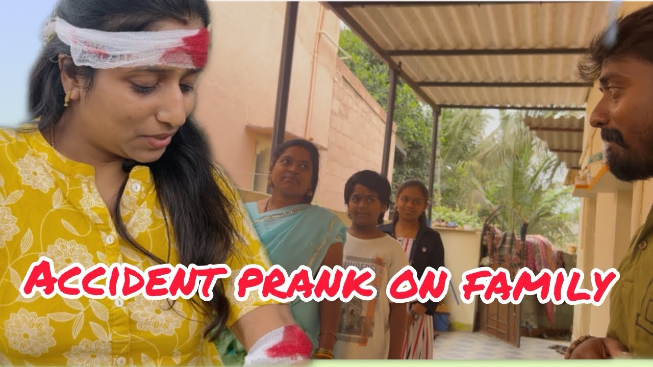 Accident prank on family 😭 | Prank gone wrong | Don’t try at home 🥺🥺