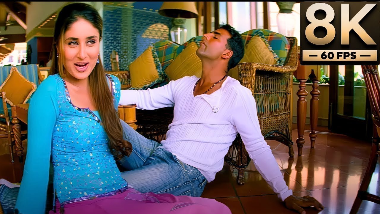 Gela Gela Gela Dil Gela Gela - Aitraaz | 8K Video | Kareena Kapoor, Akshay Kumar | Adnan, Sunidhi