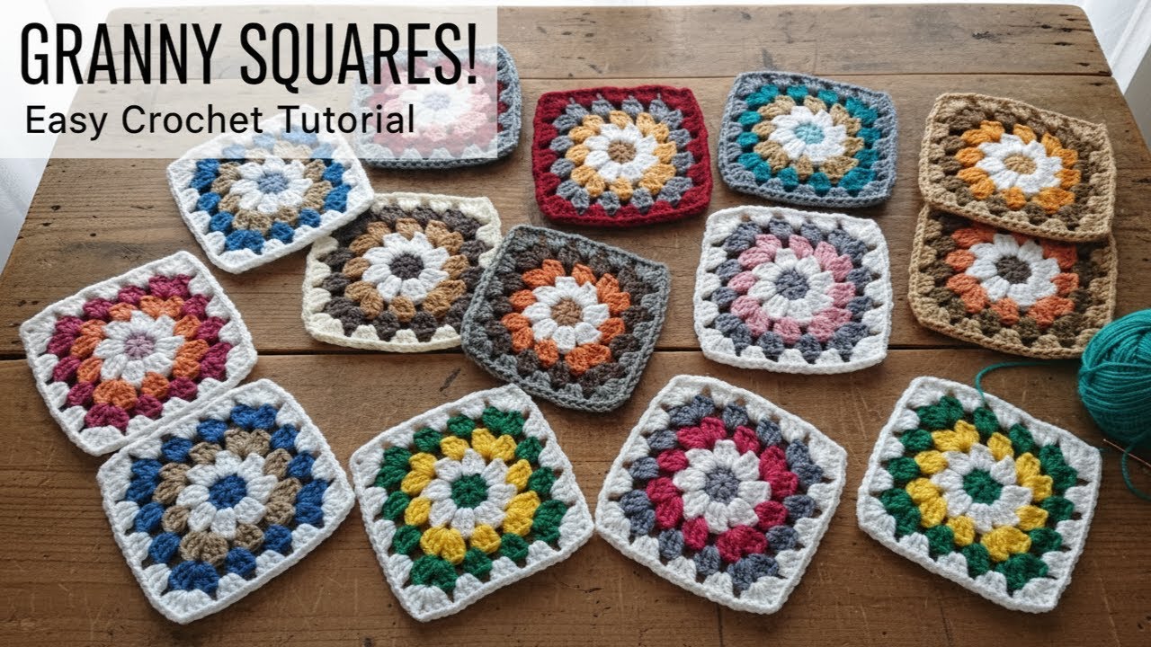 Supper easy granny square for beginners