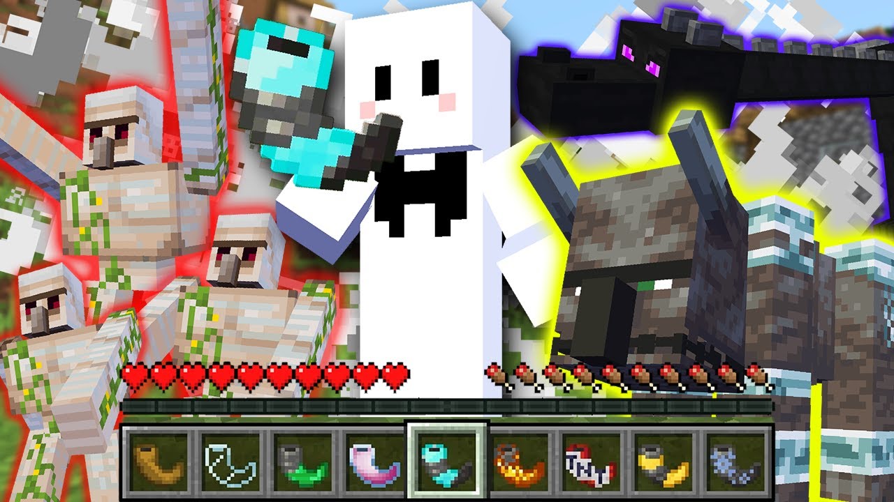 角笛を吹くだけで最強のモブが操れる世界でサバイバル【マインクラフト】