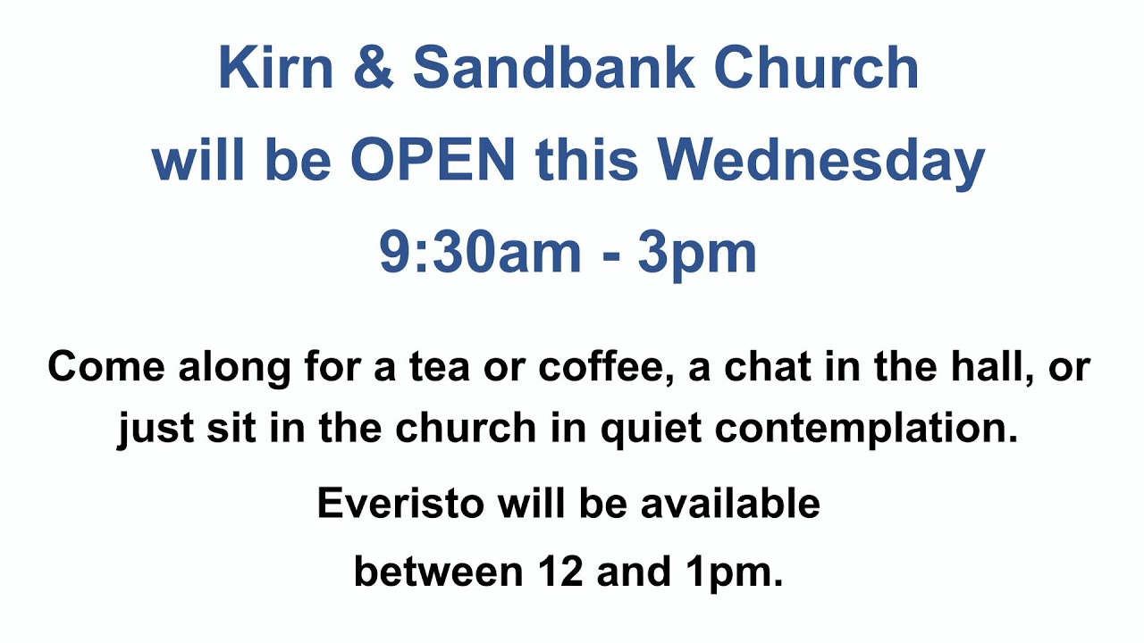 Cowal Kirk at Kirn & Sandbank Church 8th March 2026