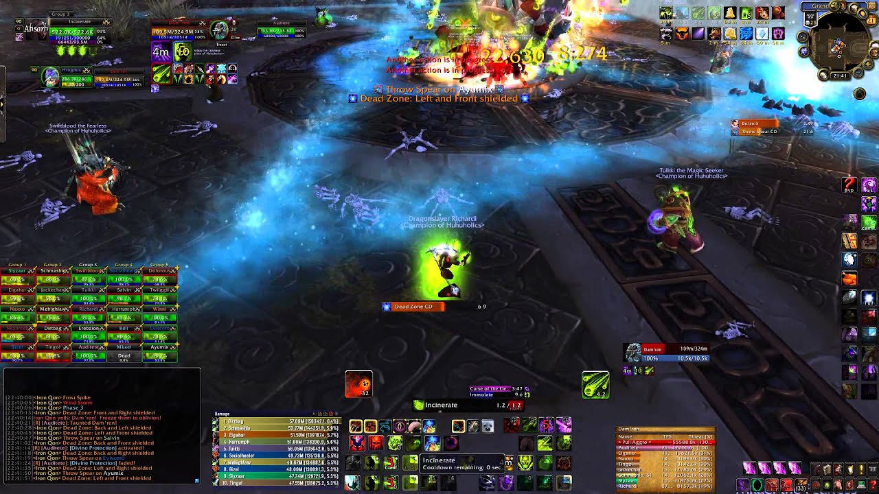 Huhuholics vs Iron Qon 25man Heroic