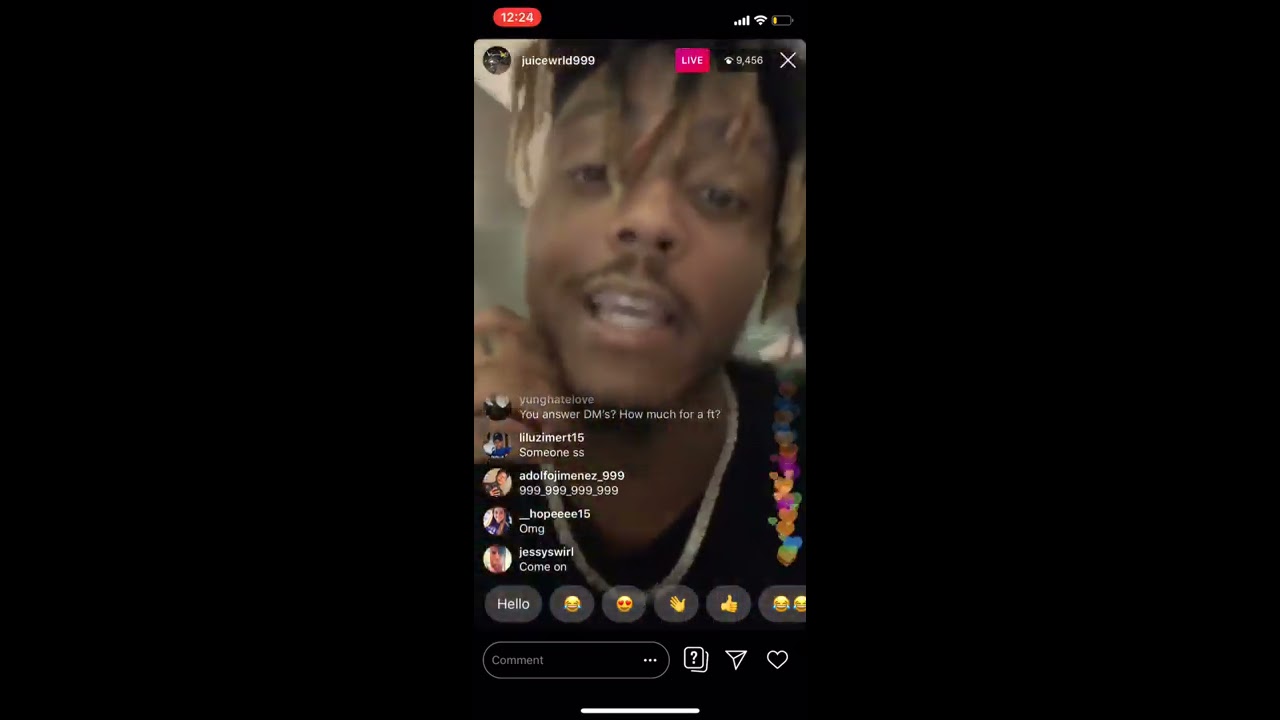 Juice Wrld - Fire Freestyle to Lil Wayne Beat - IG Live