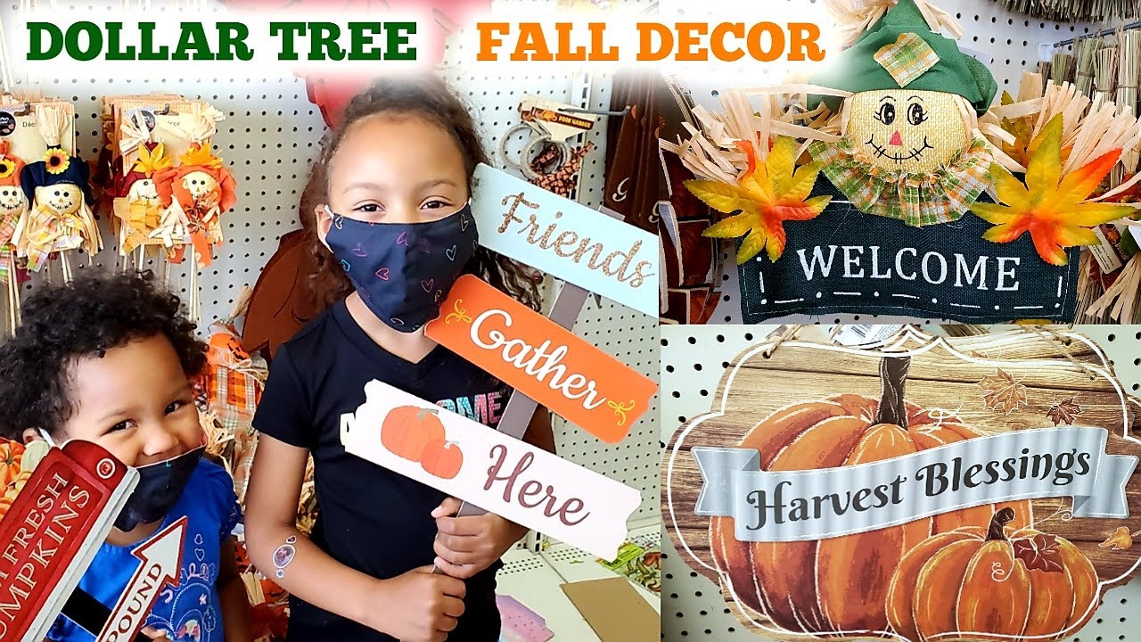 NEW DOLLAR TREE FALL DECOR 2020 | SHOP WITH ME | NEW FINDS | Becky Buford