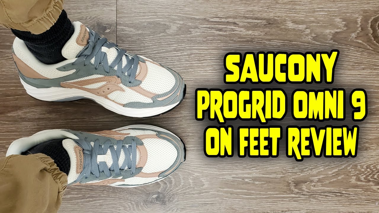 Обзор Saucony Progrid Omni 9 Premium Cream Green On Feet (S70740 13)