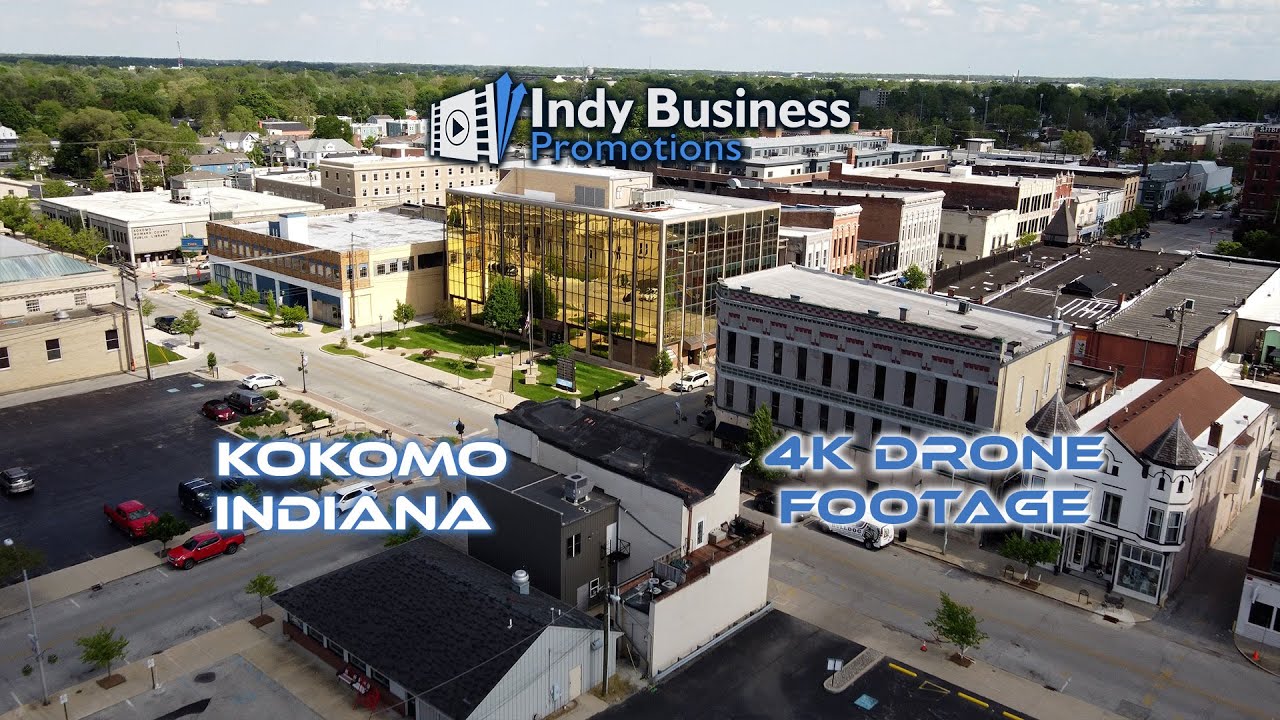 Kokomo, Indiana | Aerial 4k Drone Footage | Sun King, Foster Park, Storybook Express, and more...