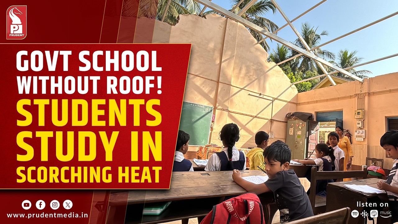 Sernabatim Govt School Kids Left to Study Under Blazing Sun