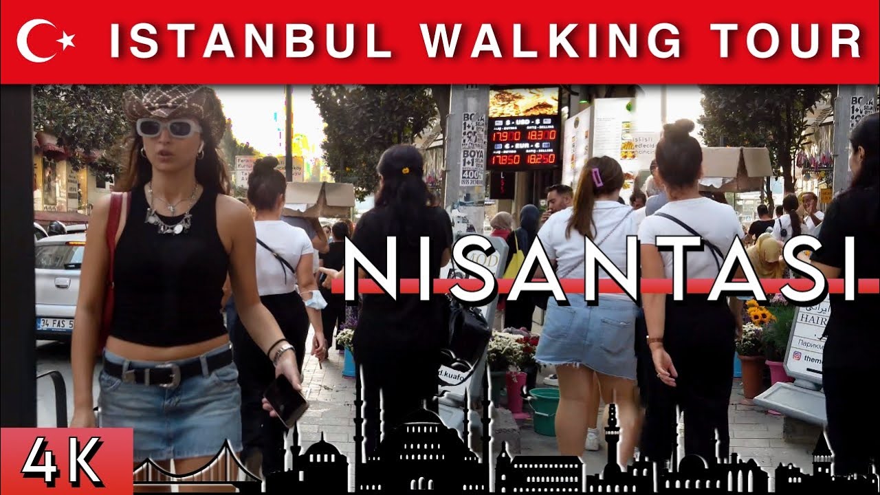 Istanbul | 🇹🇷NISANTASI classique walking tour | November 2022 | 4K HD•60 fps