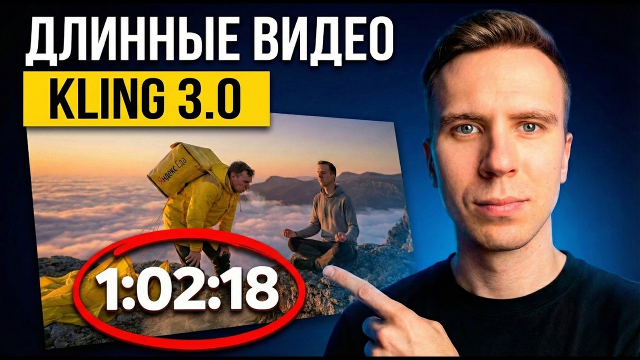 Как делать ДЛИННЫЕ ВИДЕО в Kling 3.0 [Лучший Гайд 2026]