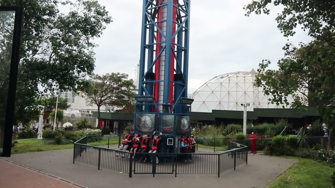 Launch pad drop tower Blackpool pleasure besch