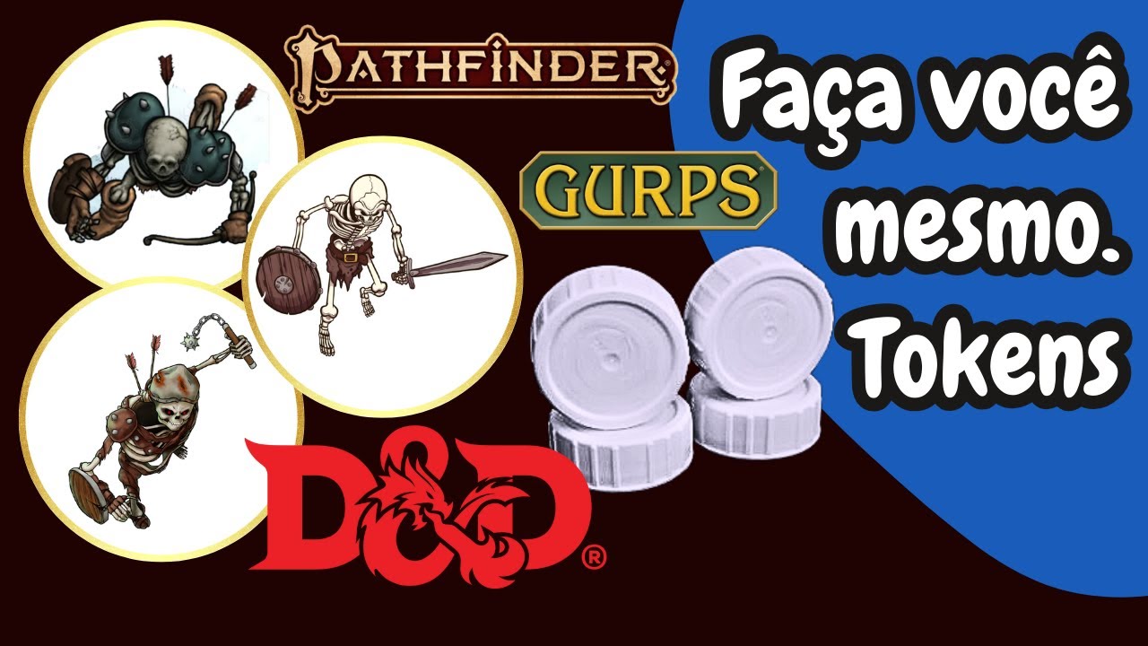 Como Fazer Tokens de RPG com Materiais Reciclados | Tutorial Fácil para D&D, GURPS e TTRPG