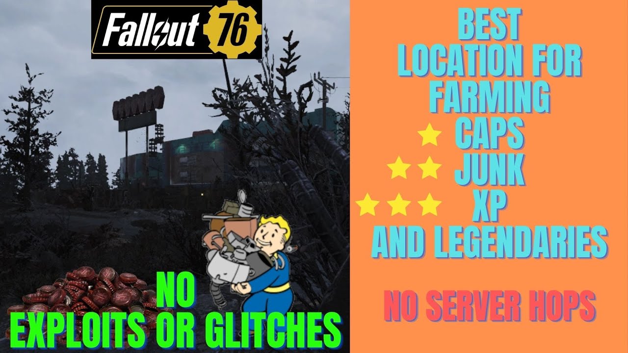 Fallout 76 : Best XP, caps, junk, and legendary farm location with no glitching or exploits