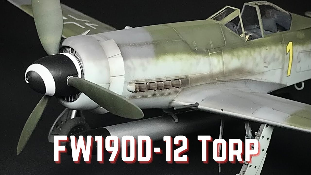 HobbyBoss 1/48 FW190D-12 Torpedo Full Build and Paint Scale Model kit