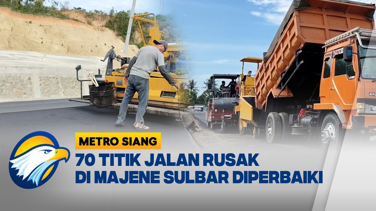 Jelang Musim Mudik, Perbaikan Jalan di Majene Dikebut - [Metro Siang]