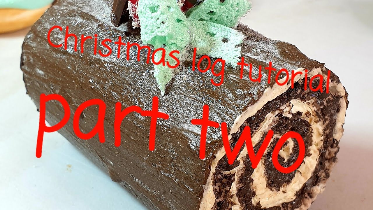 Christmas yule log fake bake part two.