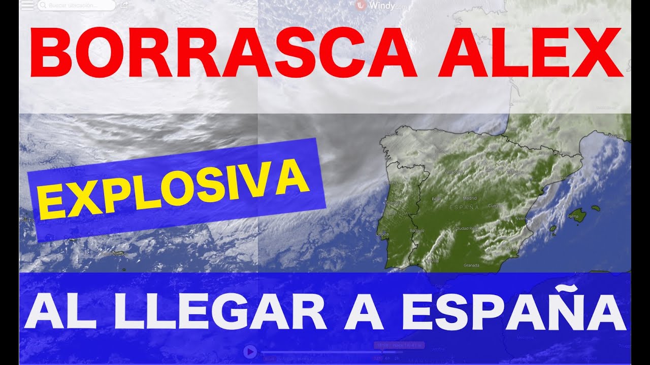 AVISO: La Borrasca ÁLEX será una ciclogénesis explosiva al llegar a España