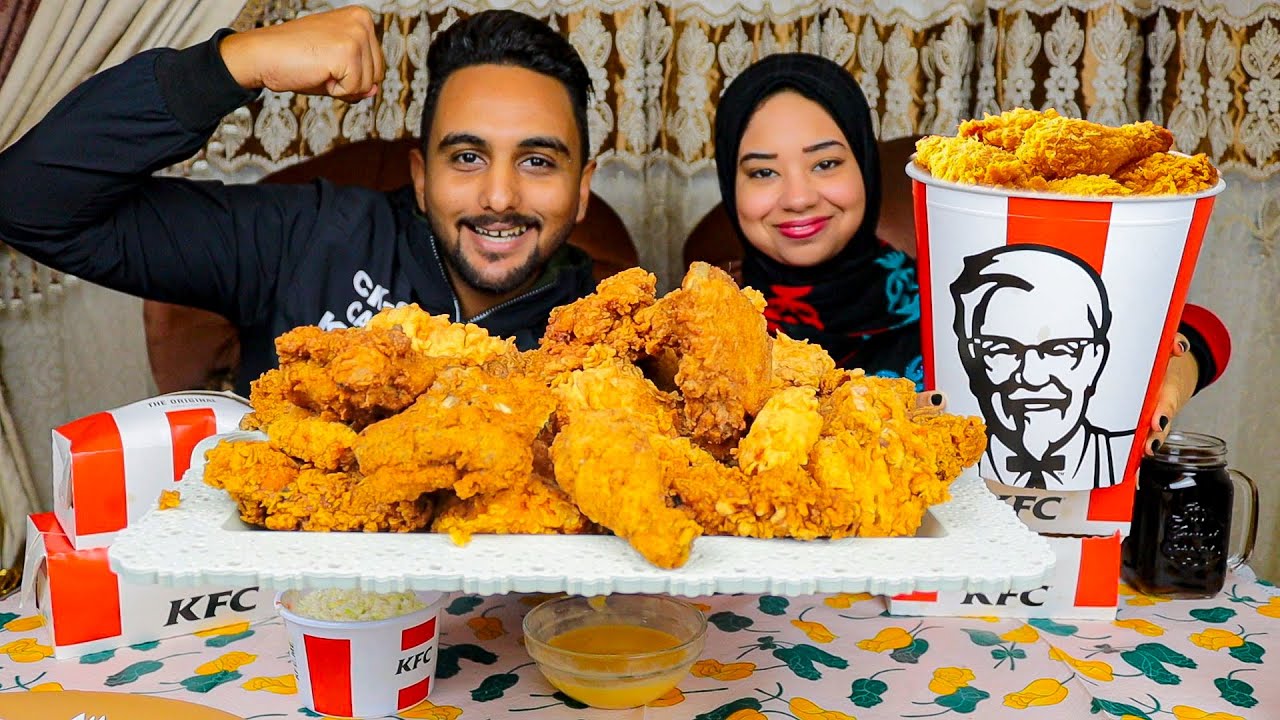 تحدي اكل اكبر كمية دجاج كنتاكي 30 قطعه دمار شامل💥💪