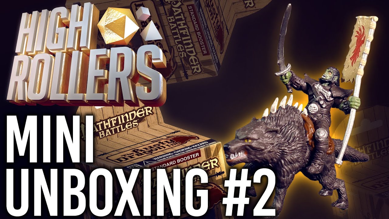 Распаковка миниатюры High Rollers Pathfinder 