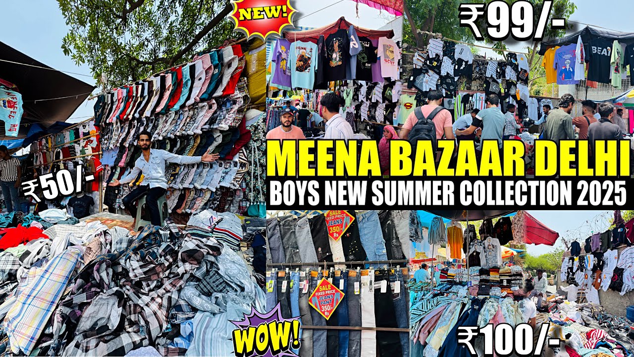 Meena Bazar Delhi🤯 | Boys New Summer Collection 2025 | Cheapest Shopping Market In  Delhi