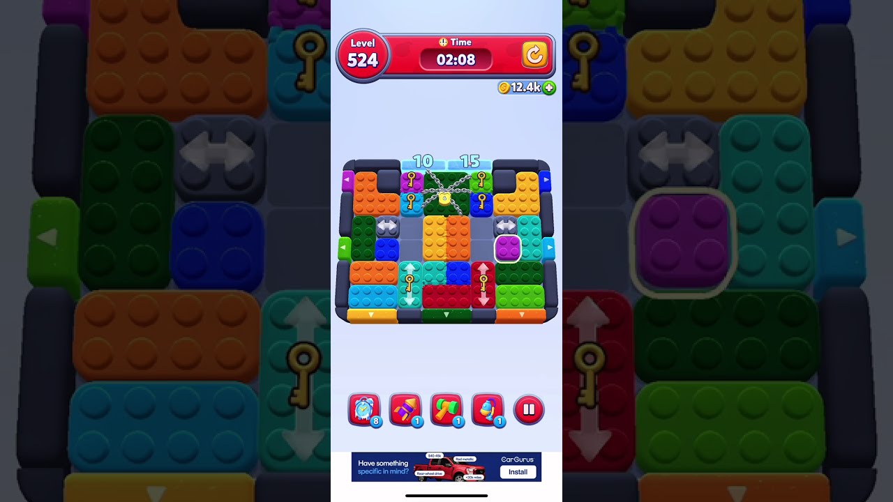 Solve Color Block Jam 524