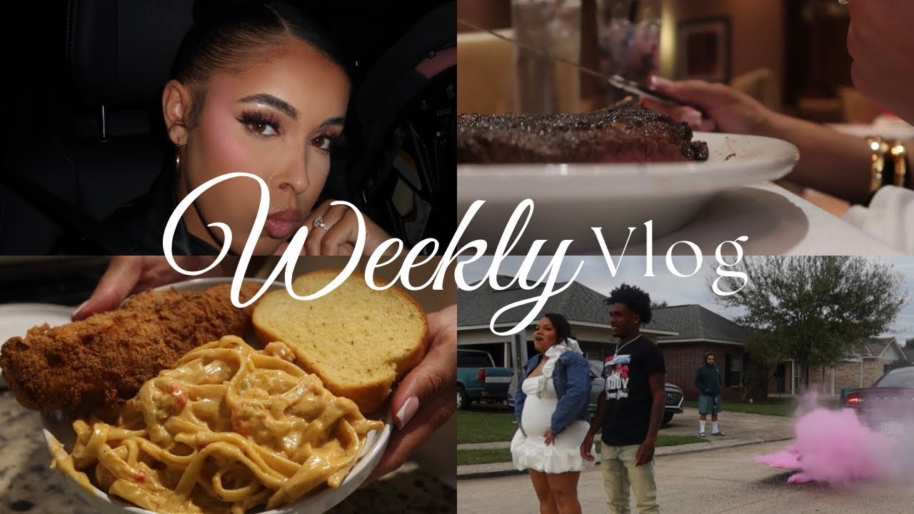 Weekly Vlog: Mom life | cooking+gender reveal+date night