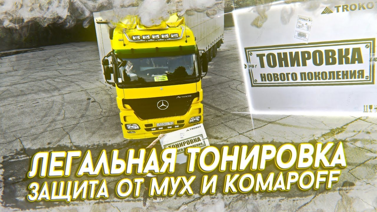 Затонировал Грузовик Шторки TROKOT