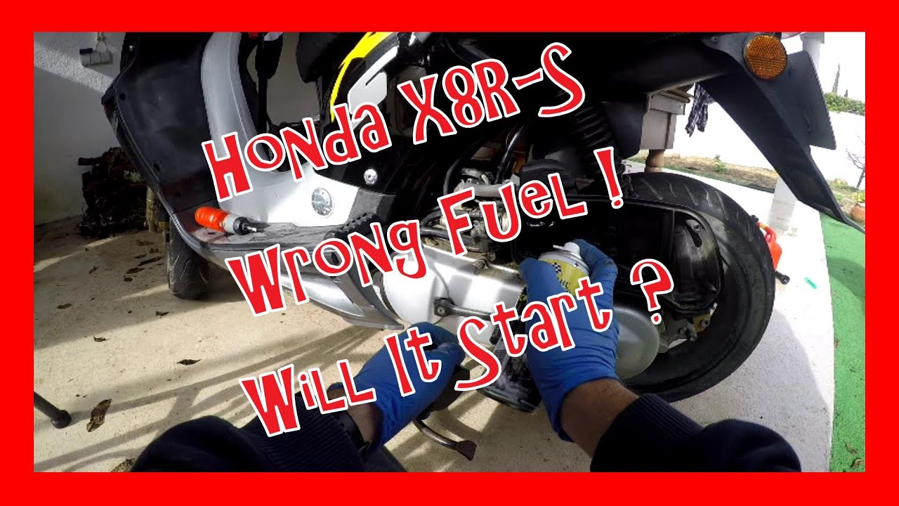 Honda X8R-S Wrong Fuel! Will It Start?