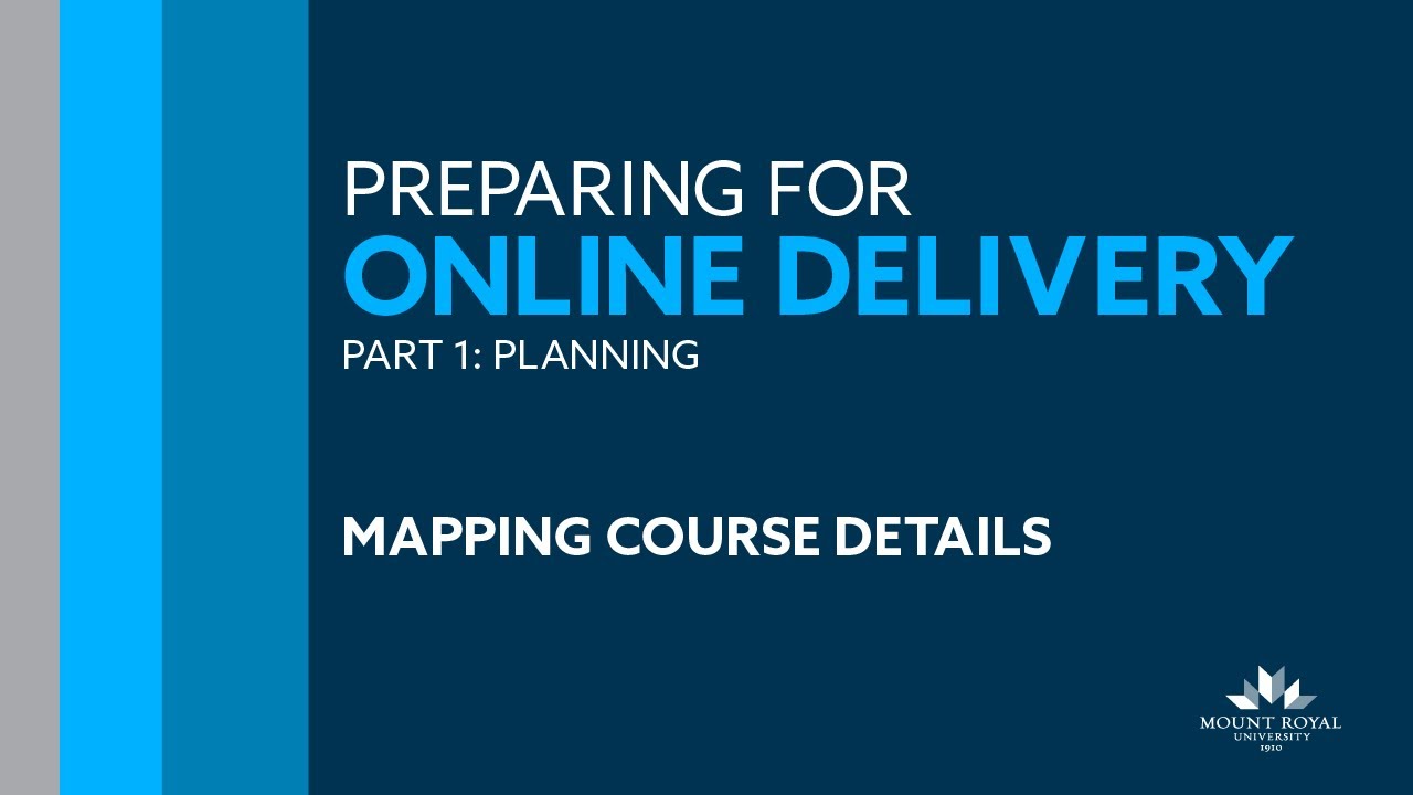 POD: Planning - Mapping Course Details