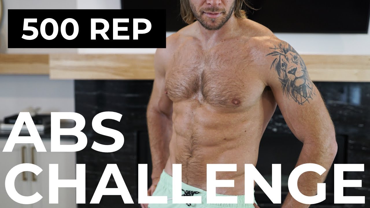 SHREDDED ABS CHALLENGE (500 REPS) |  500 REP ABS WORKOUT CHALLENGE