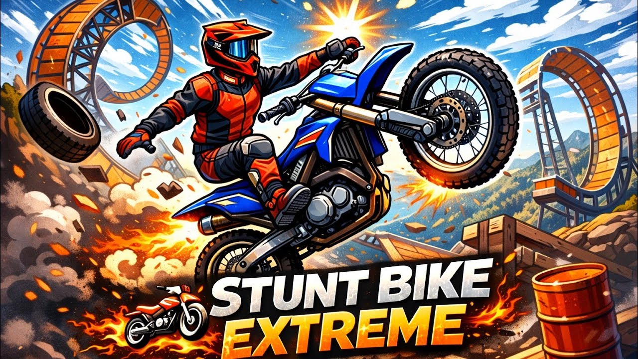 Stunt Bike Extreme Gameplay 🏍️🔥 | Insane Tricks & Impossible Tracks #games 