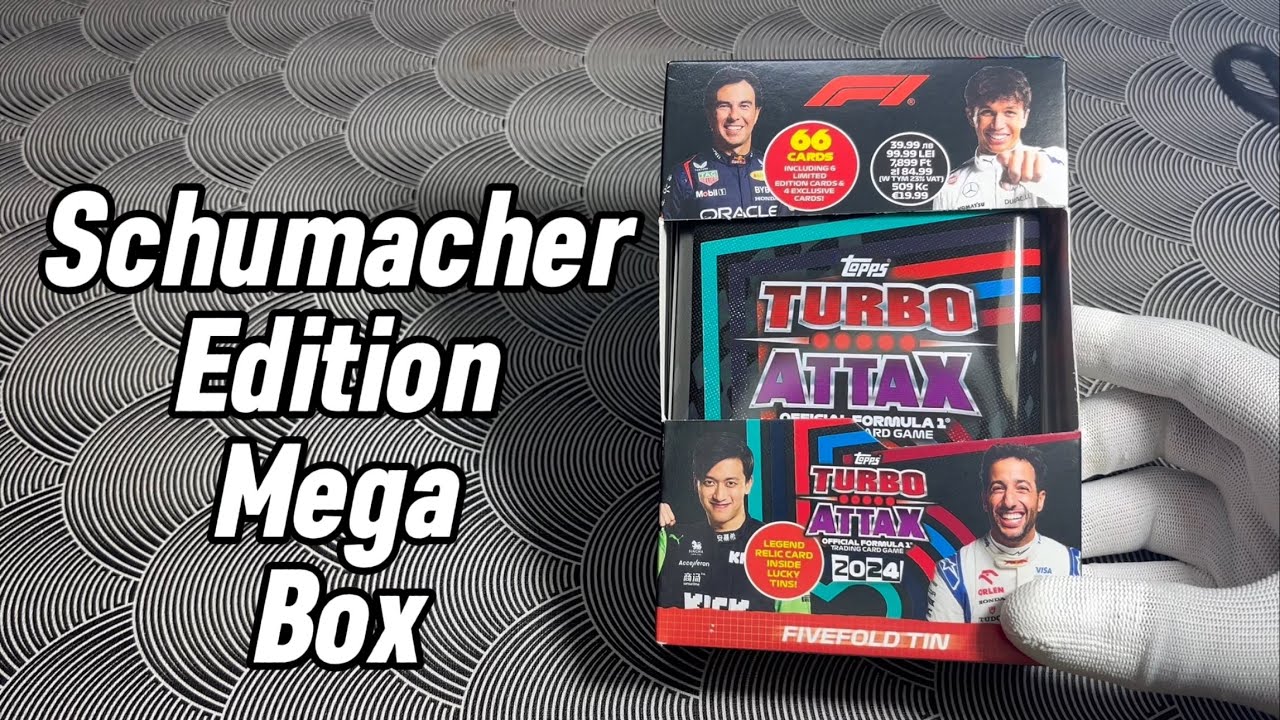 Schumacher Edition Mega Fémdoboz bontás // Topps Turbo Attax 2024
