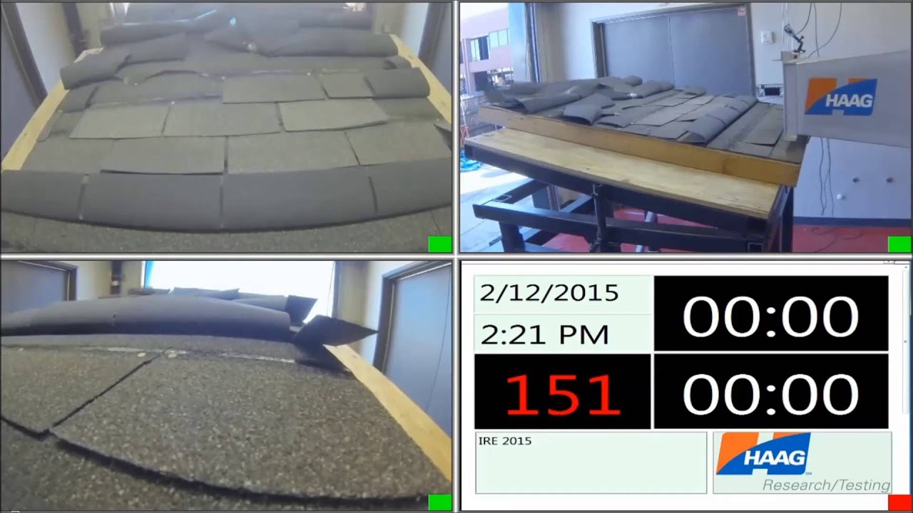 Demonstration of Haag’s Wind Simulator on Unsealed Shingles