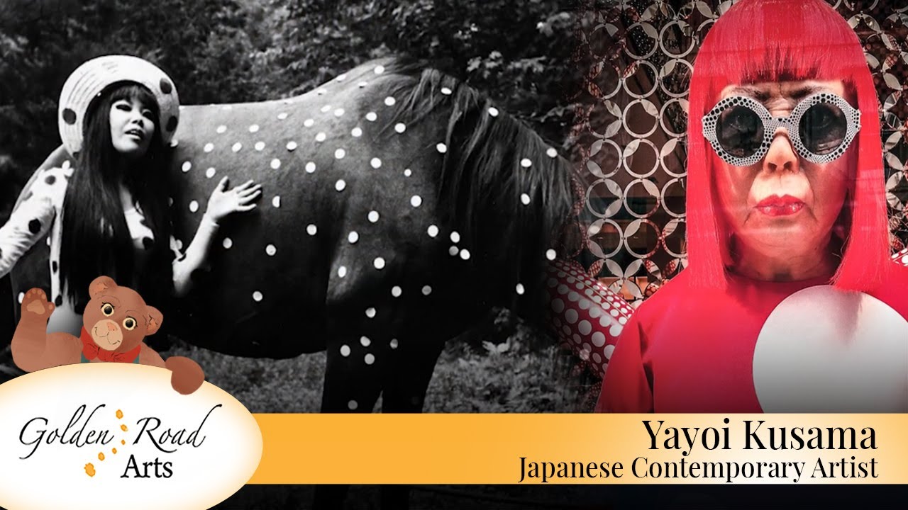 Yayoi Kusama Inspired Art in the Japanese Contemporary Style [Golden Road Arts]