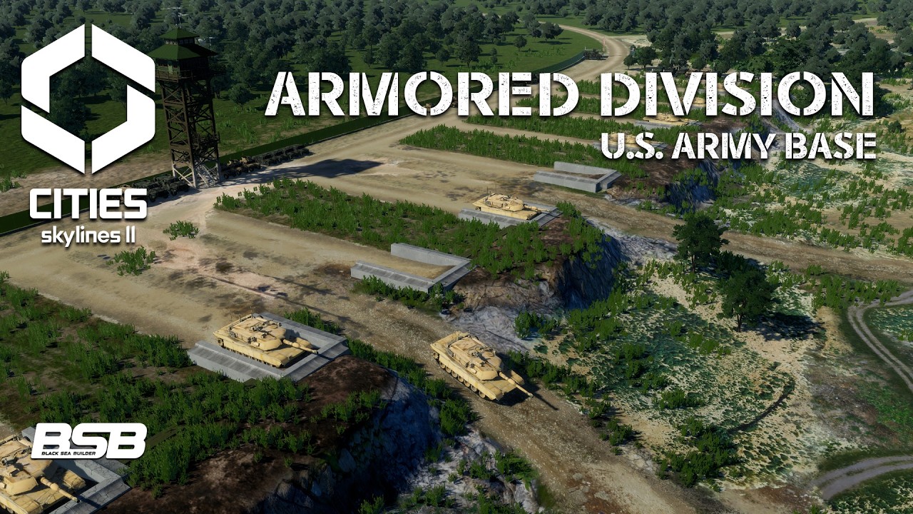 The Most Detailed US Army Base Ever Built? (Part 1) || Cities: Skylines 2