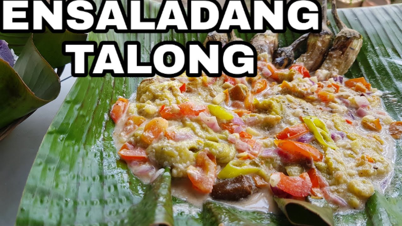 lnihaw na talong with gata / Ensaladang Talong / Eggplant with Coconut milk / Cooking Traditional