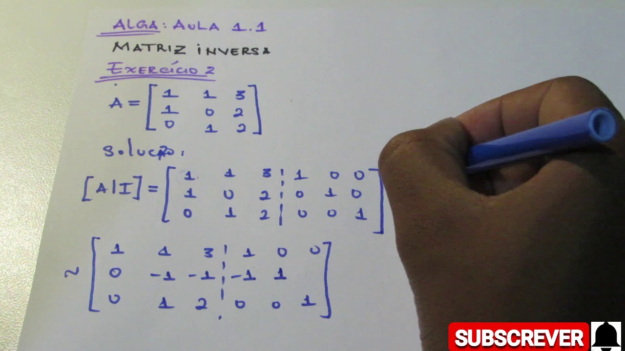 TEMA: MATRIZ INVERSA 
