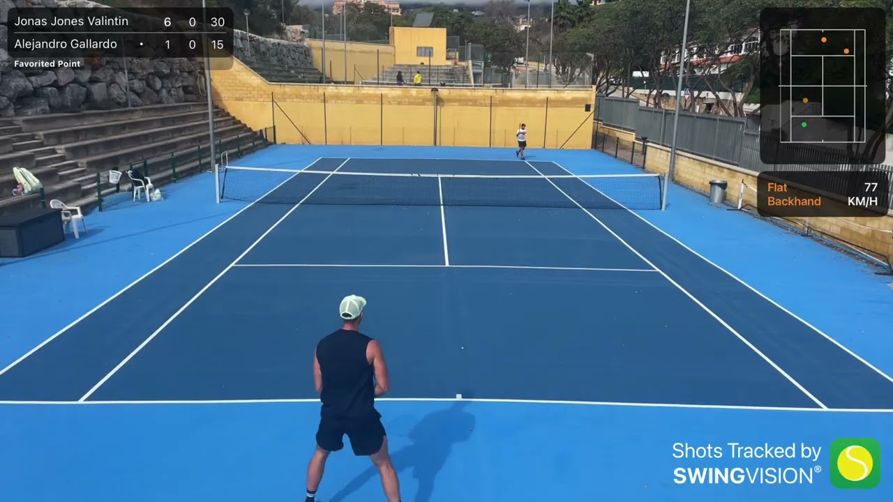 Liga Tenis Malaga - Jonas Jones Valintin v Alejandro Gallardo 6-1 6-2 (extended highlights)