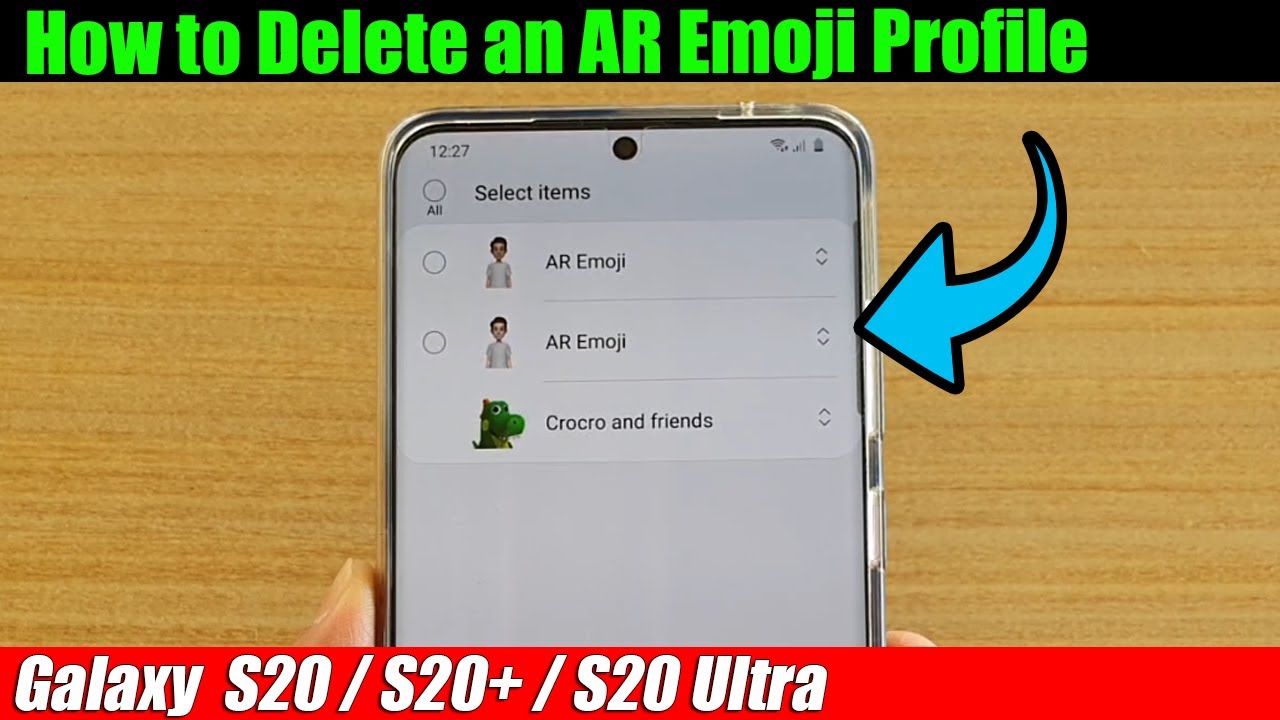 Galaxy S20/S20+: How to Delete an AR Emoji Profile