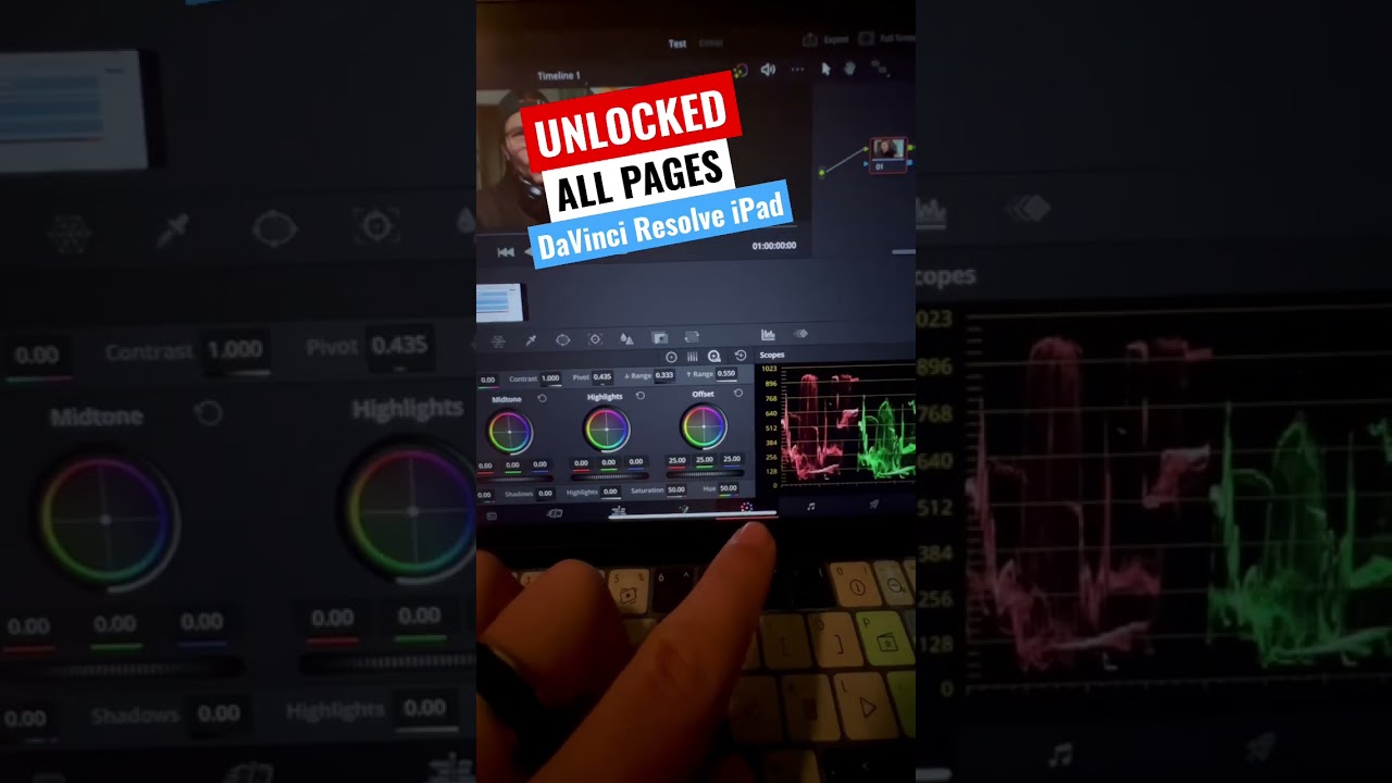 UNLOCKED ALL PAGES in DaVinci Resolve iPad Pro